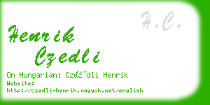 henrik czedli business card